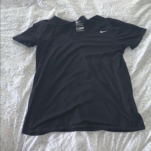 Large black nike v-neck
